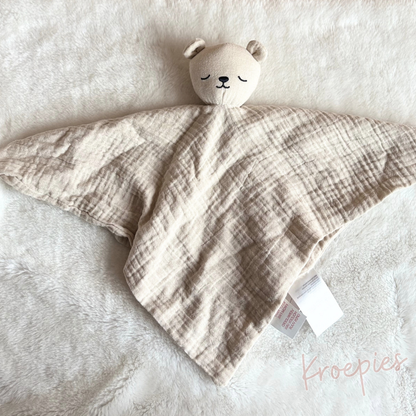 H&M knuffeldoekje beer beige | Hydrofiel