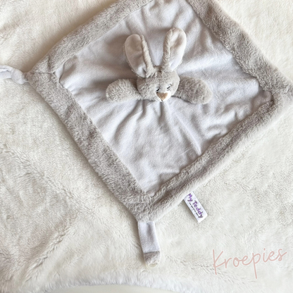 My Teddy speendoek knuffeldoek konijn | Grijs