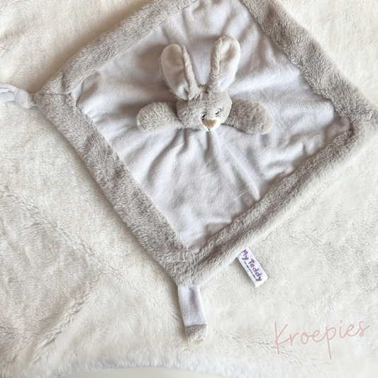 My Teddy speendoek knuffeldoek konijn | Grijs