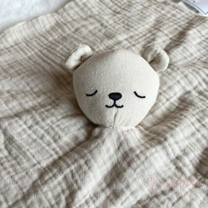 H&M knuffeldoekje beer beige | Hydrofiel