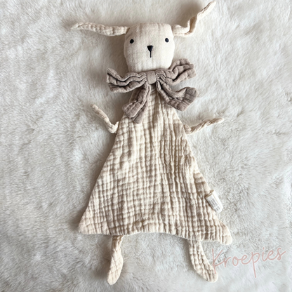 H&M knuffeldoekje konijn beige | Hydrofiel