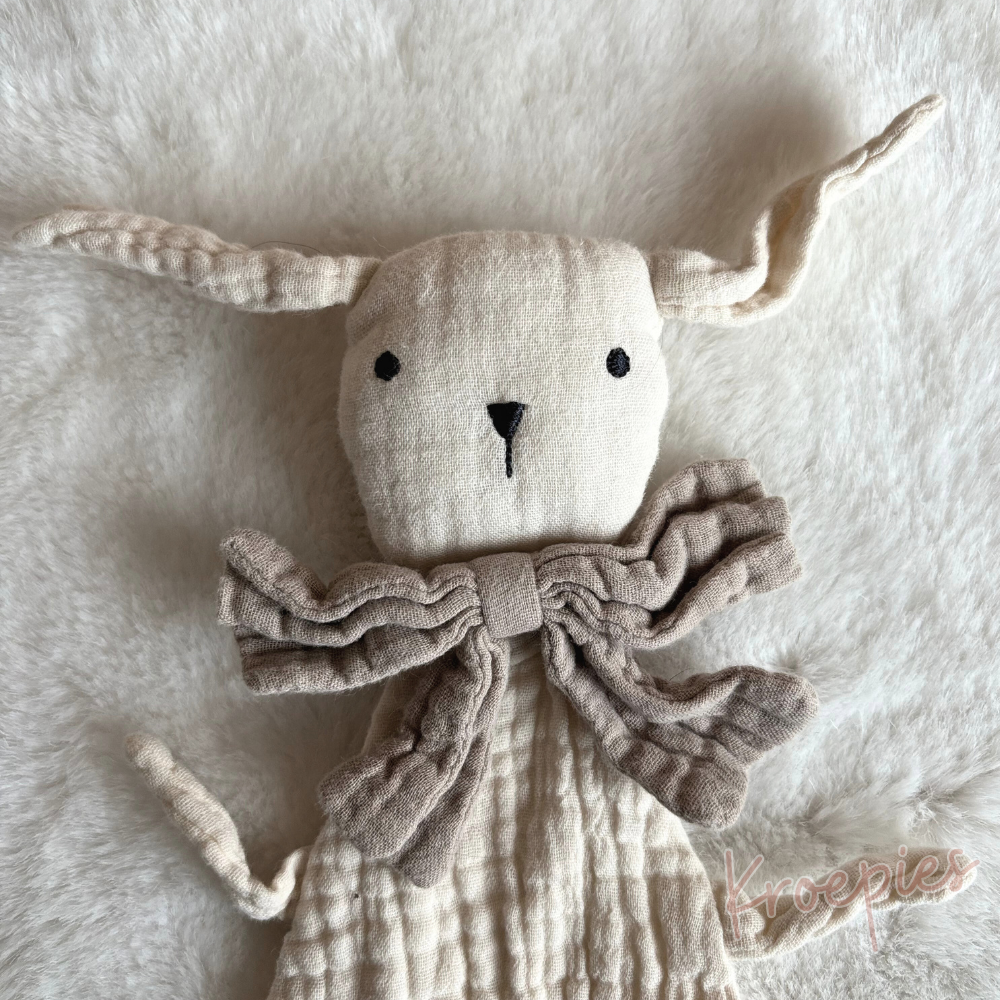 H&M knuffeldoekje konijn beige | Hydrofiel