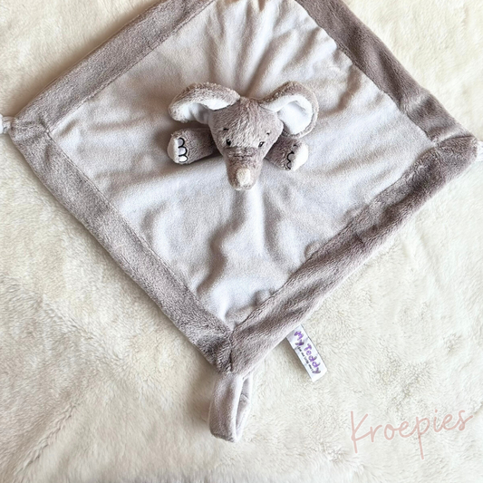 My Teddy speendoek knuffeldoek olifant | Grijs