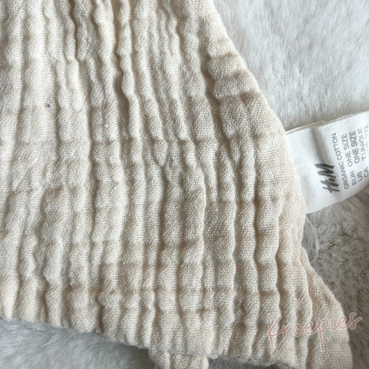 H&M knuffeldoekje konijn beige | Hydrofiel