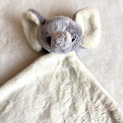 Nature Planet knuffeldoekje olifant grijs + beige | Dierentuin