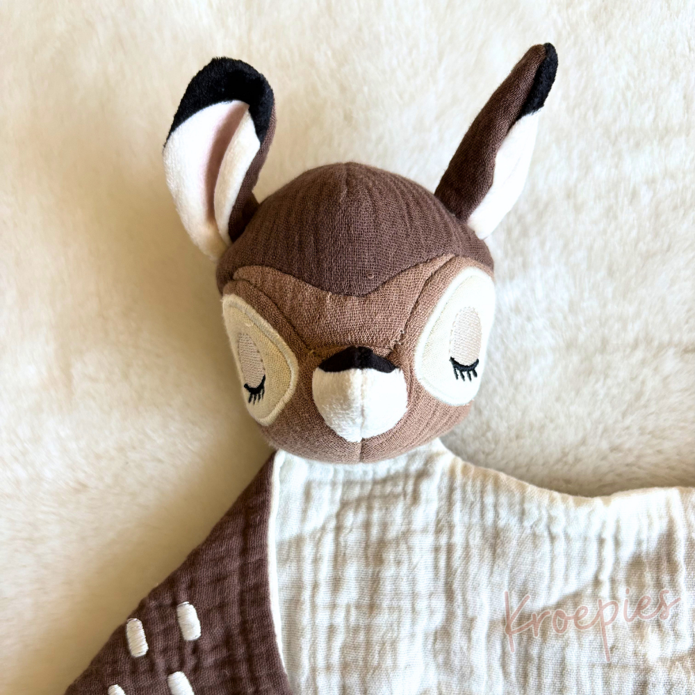 H&M knuffeldoekje hert Bambi bruin hydrofiel | Disney Home