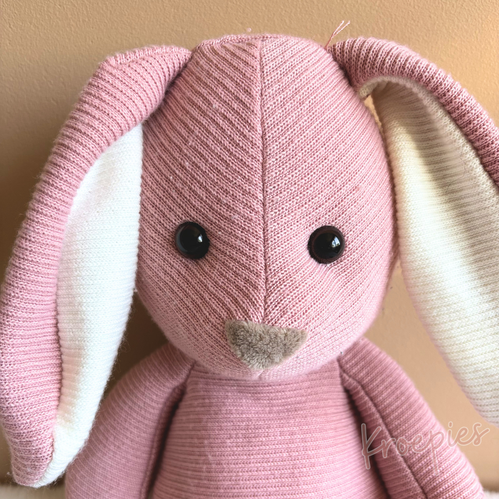 HEMA knuffel konijn roze ribbel groot | Cordy Roy