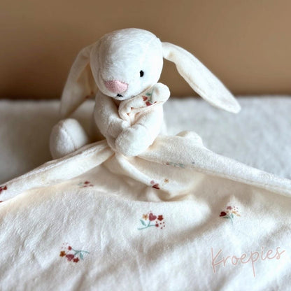 PRIMARK knuffeldoekje konijn beige | Bloemen