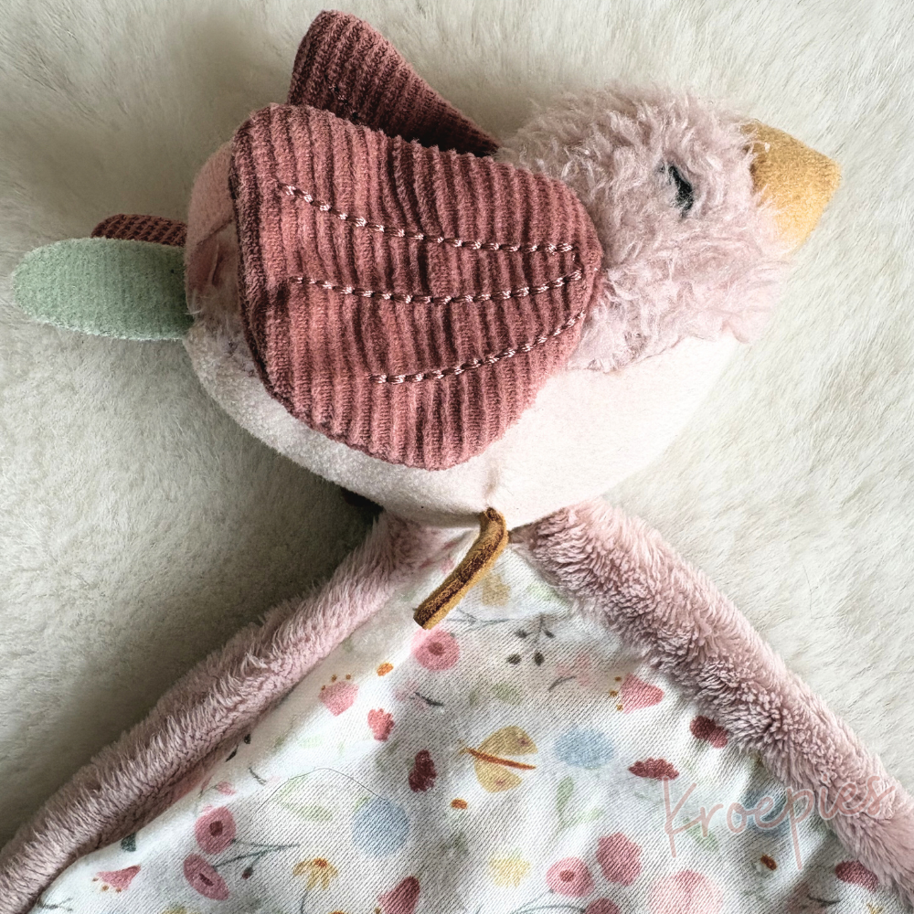 Little Dutch knuffeldoekje speendoekje vogel | Flowers & Butterflies