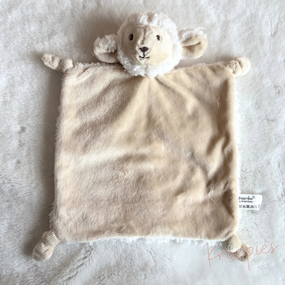 Dreambee knuffeldoekje schaap beige | Wollig