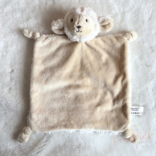 Dreambee knuffeldoekje schaap beige | Wollig