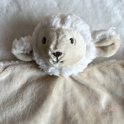Dreambee knuffeldoekje schaap beige | Wollig