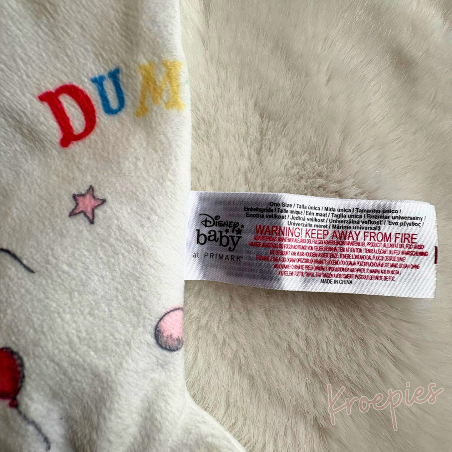 PRIMARK knuffeldoekje olifant Dumbo Disney | Circus