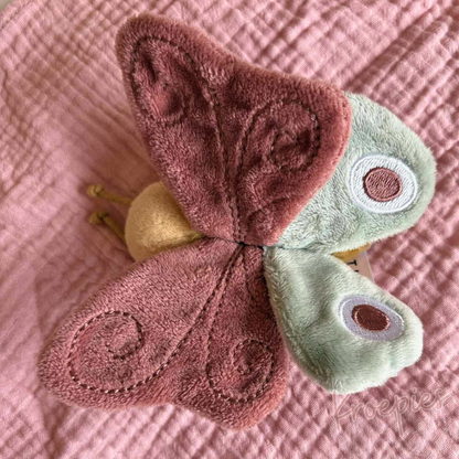 Little Dutch knuffeldoekje vlinder roze hydrofiel | Flowers & Butterflies