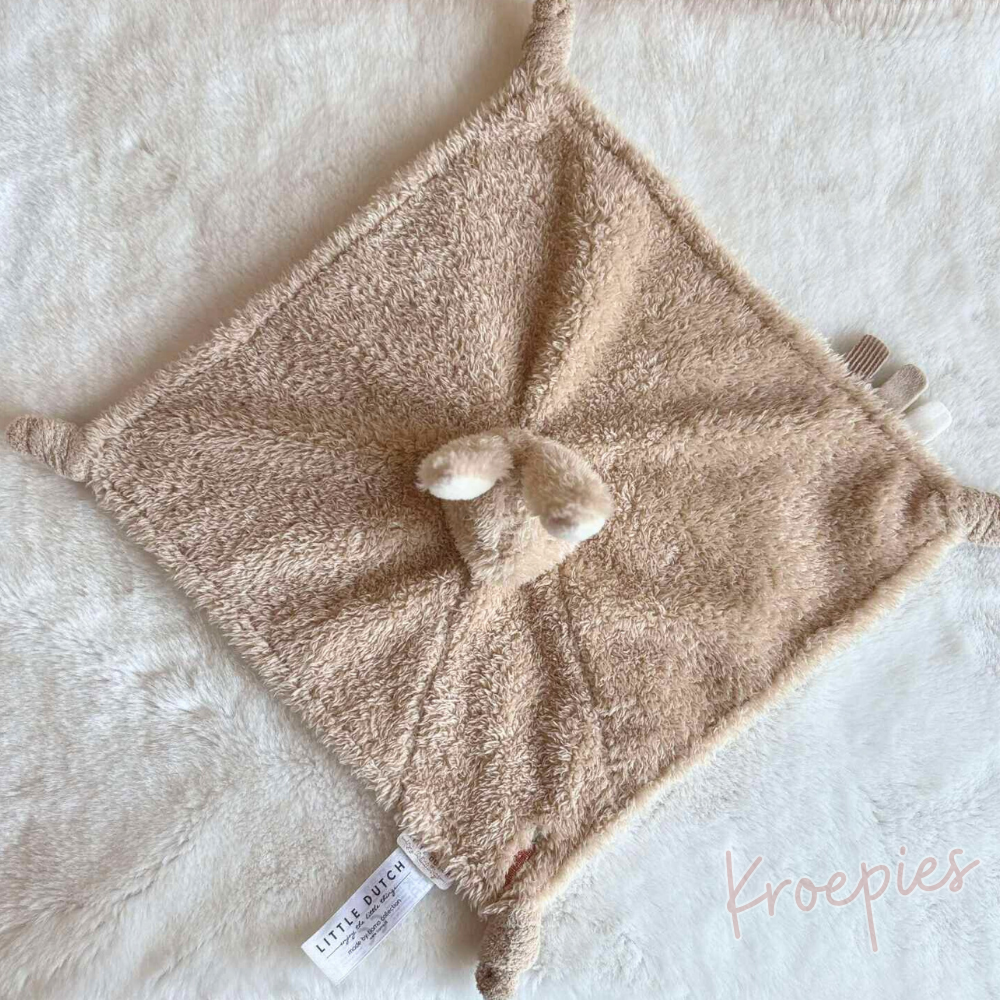 Little Dutch knuffeldoekje konijn bruin | Baby Bunny