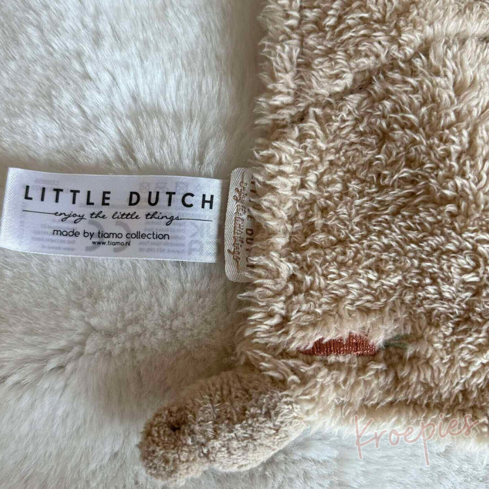 Little Dutch knuffeldoekje konijn bruin | Baby Bunny