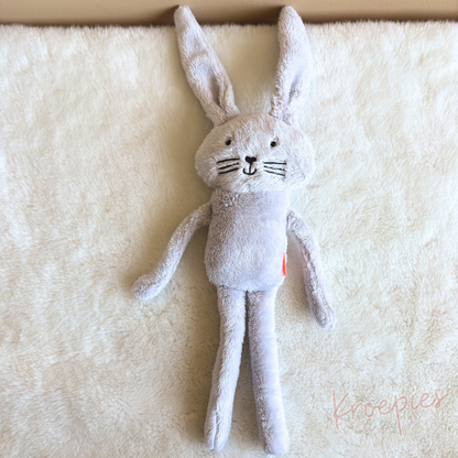 HEMA knuffel konijn lichtgrijs | 40 cm