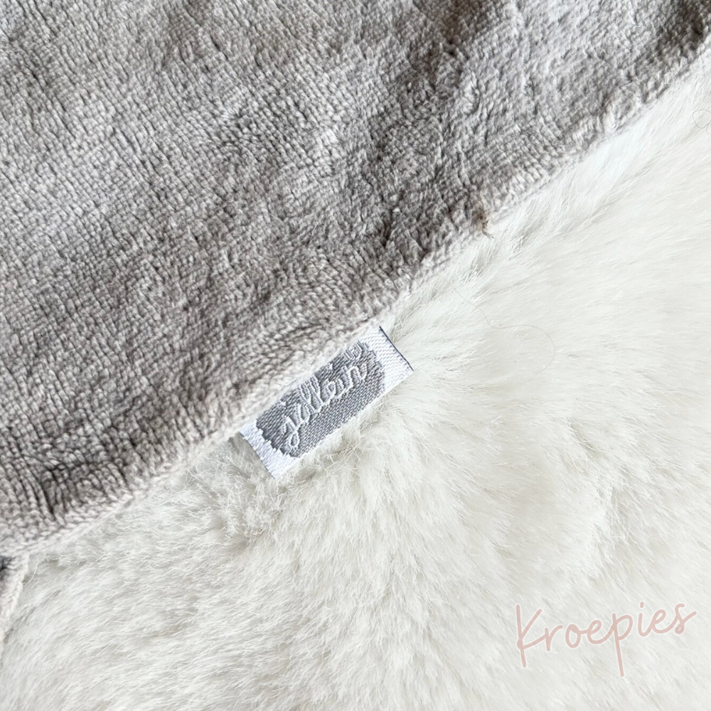 JOLLEIN knuffeldoekje speendoekje olifant | Storm Grey