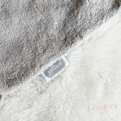 JOLLEIN knuffeldoekje speendoekje olifant | Storm Grey