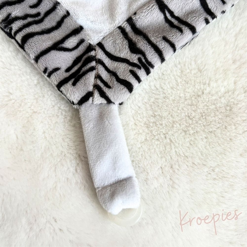 My Teddy speendoek knuffeldoek tijger | Grijs