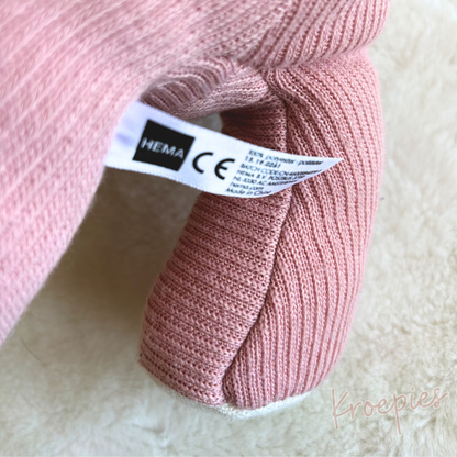 HEMA knuffel konijn roze ribbel groot | Cordy Roy