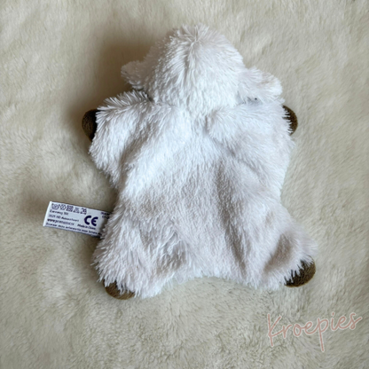 Prenatal knuffeldoekje schaap in wit