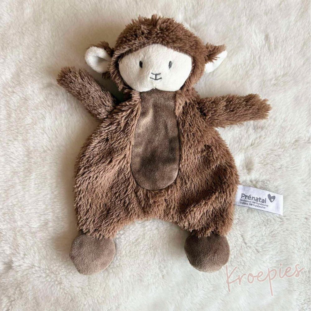PRENATAL knuffeldoekje schaap bruin