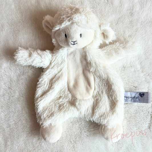 PRENATAL knuffeldoekje schaap wit