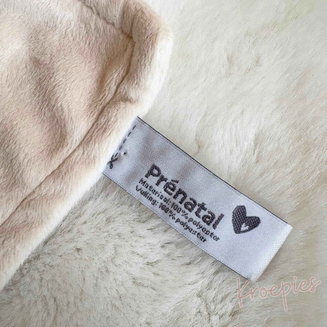 PRENATAL knuffeldoekje lama alpaca beige