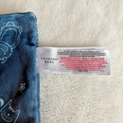 PRIMARK knuffeldoekje robot blauw