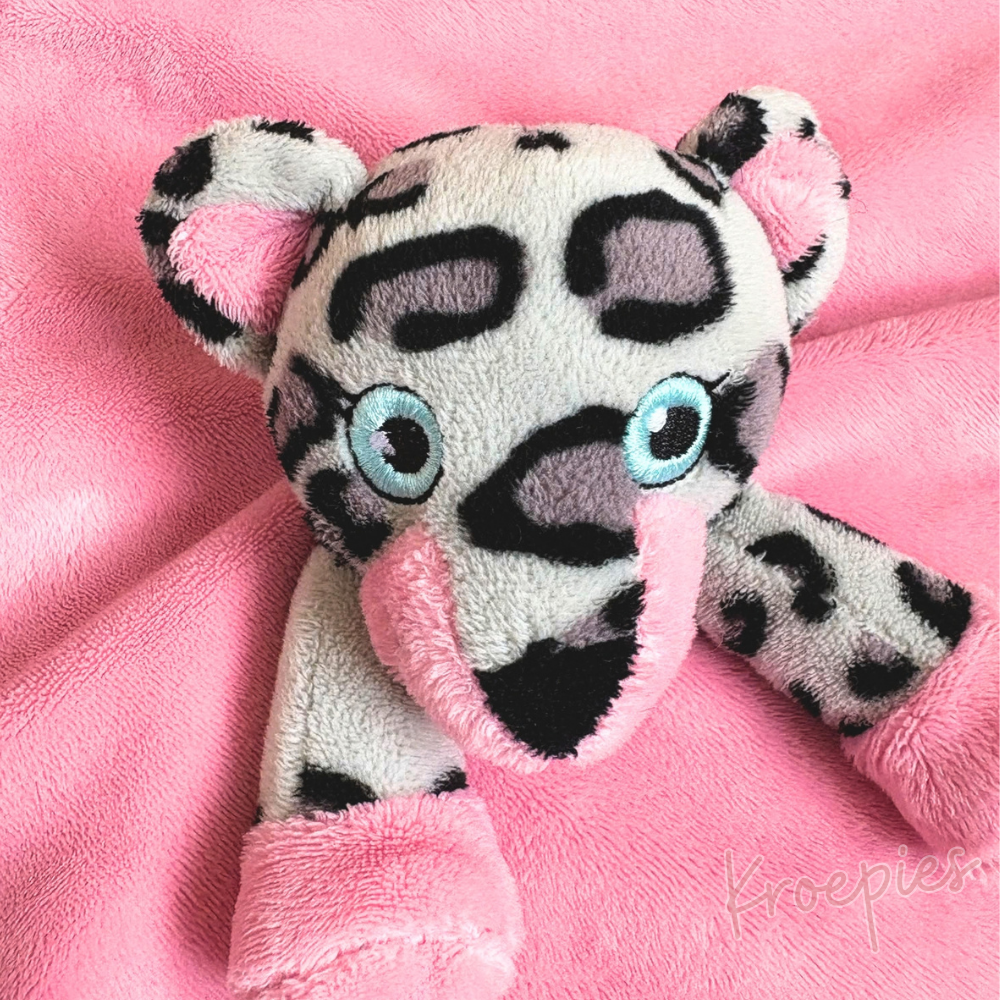 My Teddy speendoek knuffeldoek luipaard | Roze