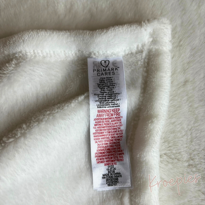 PRIMARK knuffeldoekje schaap wit | Grijs kopje