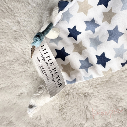 Little Dutch knuffeldoekje konijn blauw | Sterren patroon