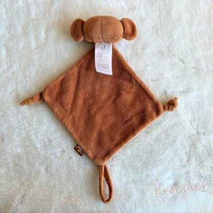 JOLLEIN knuffeldoekje speendoekje olifant | Caramel