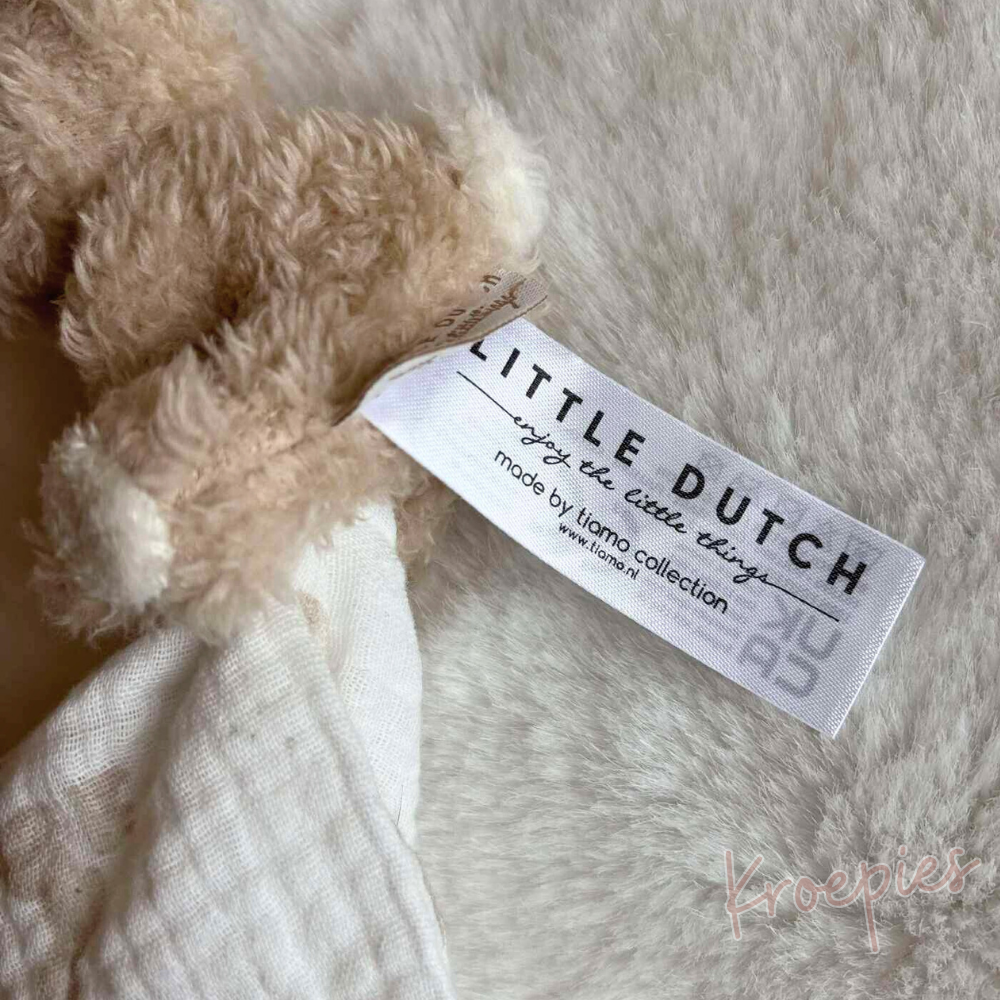 Little Dutch konijn knuffeldoekje bruin | Baby Bunny