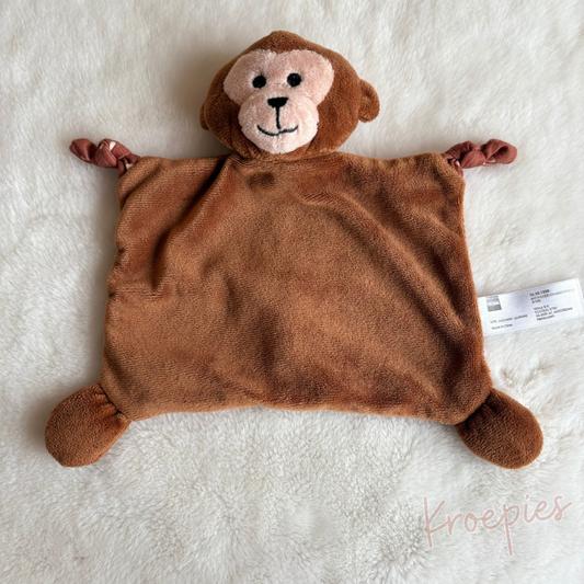 HEMA knuffeldoekje aap in bruin