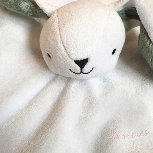 Doudou prénatal en tissu tétine lapin | I Love Mama