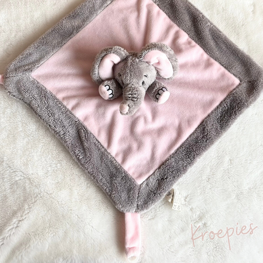 My Teddy speendoek knuffeldoek olifant | Roze
