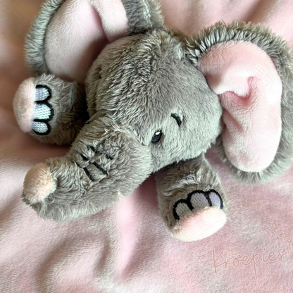 My Teddy speendoek knuffeldoek olifant | Roze