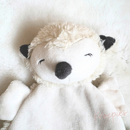 PRENATAL cuddle cloth pacifier cloth hedgehog | Round