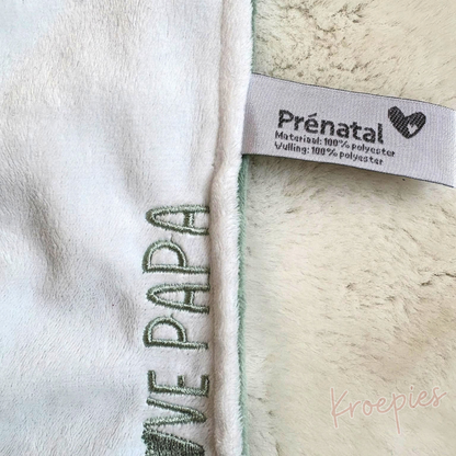 Doudou prénatal en tissu tétine lapin | I Love Mama