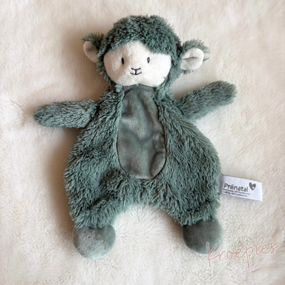 PRENATAL knuffeldoekje schaap groen