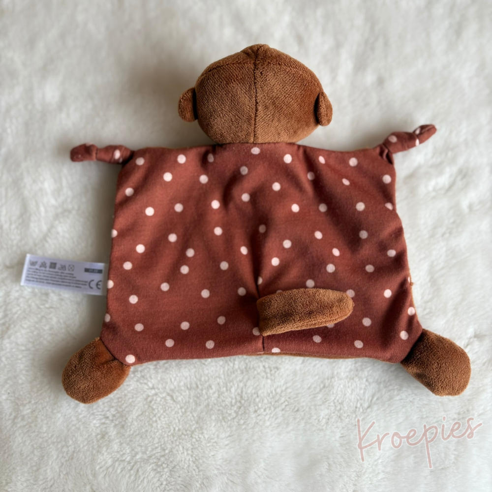 HEMA knuffeldoekje aap in bruin