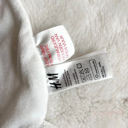 H&M knuffeldoekje beer blauw strikje | Gestreept