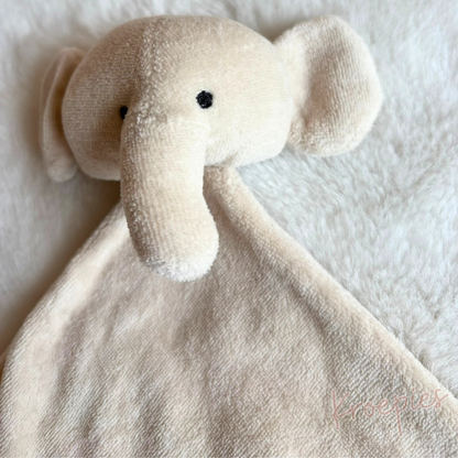 JOLLEIN knuffeldoekje speendoekje olifant | Nougat