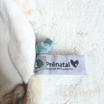 PRENATAL cuddle cloth pacifier cloth hedgehog | Round