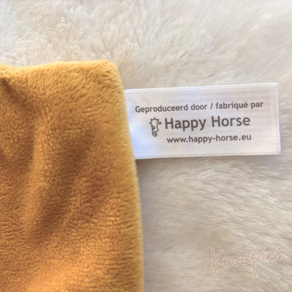 HAPPY HORSE knuffeldoekje giraf | Giraf Geel