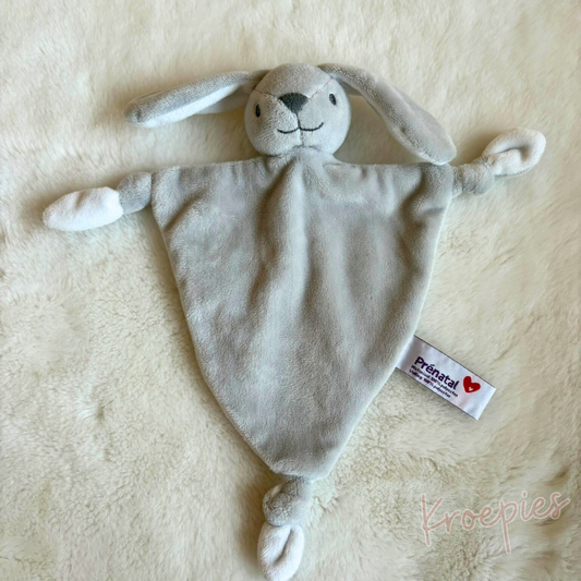 PRENATAL knuffeldoekje konijn grijs